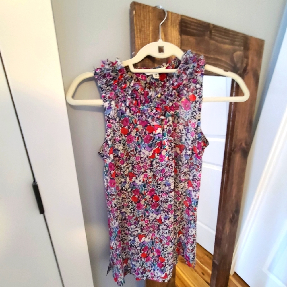 CAbi floral blouse